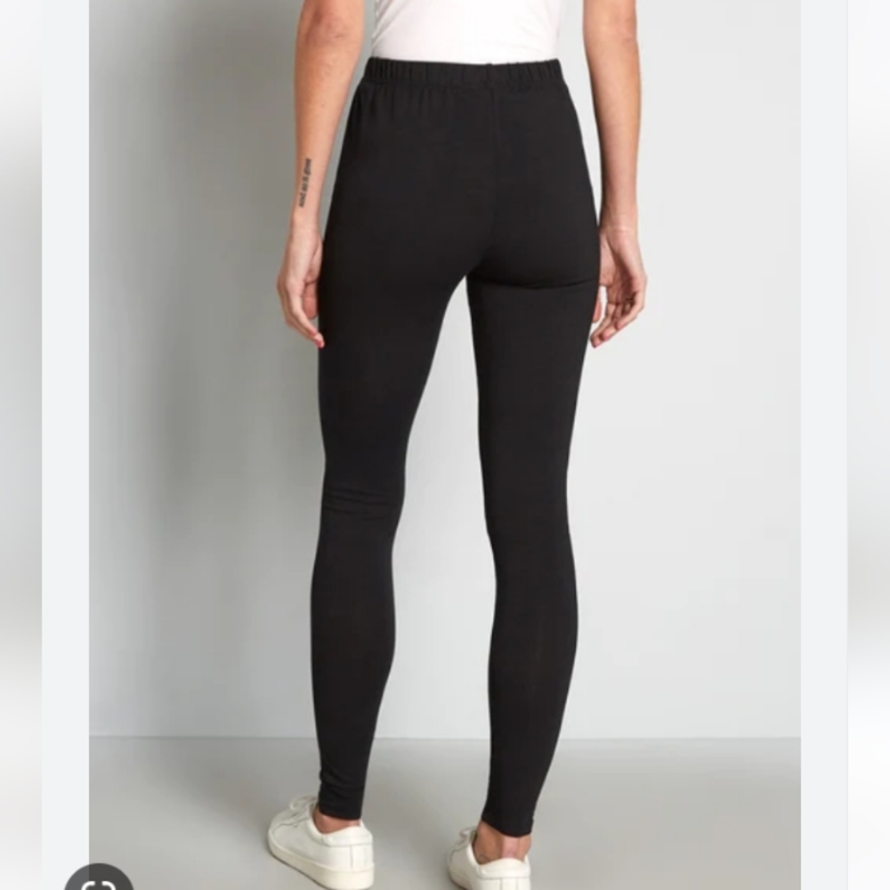 Modcloth Zipper Knee Patchwork Leggings - image 3